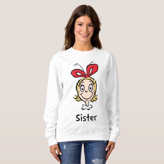 Hoe Grinch Kerstmis stal | Grinch Sister Trui (Voorkant volledig)