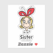 Hoe Grinch Kerstmis stal | Grinch Zus Sticker (Vel)
