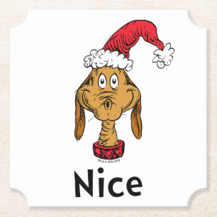 Hoe Grinch Kerstmis stal   Max is aardig Kartonnen Onderzetters