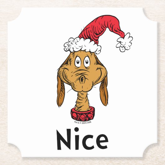 Hoe Grinch Kerstmis stal | Max is aardig Kartonnen Onderzetters (Voorkant)