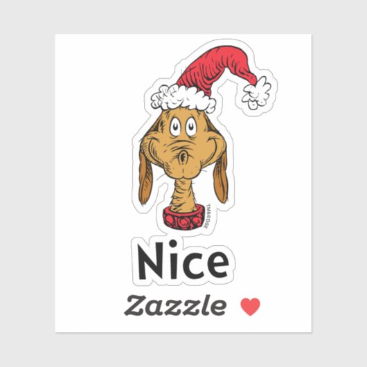 Hoe Grinch Kerstmis stal | Max is aardig Sticker (Vel)