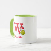 Hoe Grinch Kerstmis stal | Naam & Monogram W Mok (Voorkant links)