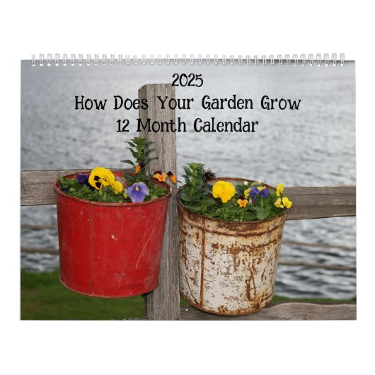 Hoe groeit uw tuin 12 maanden kalender (Hoes)