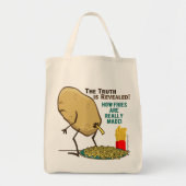 Hoe groente echt aardappel wordt gemaakt tote bag (Voorkant)