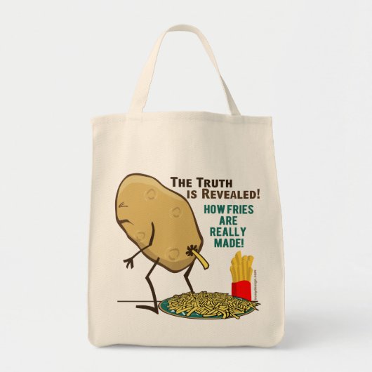 Hoe groente echt aardappel wordt gemaakt tote bag (Voorkant)