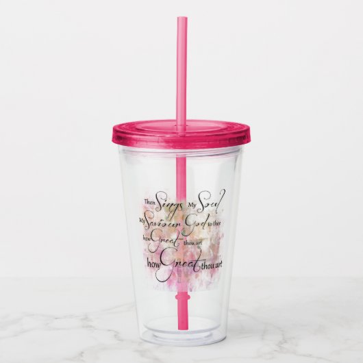 Hoe groot gij zijt acryl drinkbeker (Voorkant)