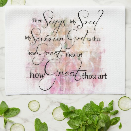 Hoe groot gij zijt handdoek (Gevouwen)