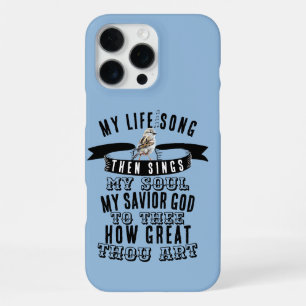 Hoe Groot Gij Zijt Kerkboek Lieve Mus Vogel iPhone 16 Pro Max Hoesje