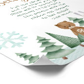Hoe groot is Belly Winter Sneeuwvlok Bos Poster (Hoek)
