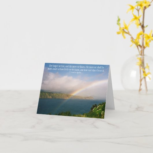 Hoe groot is Christus... briefkaart (Gele Bloem)