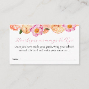 Hoe groot is de Belly Baby shower Game Kaart van m