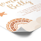 Hoe groot is de Belly Boho Rainbow van mama? Poster (Hoek)