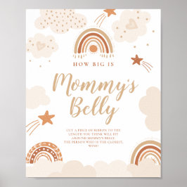 Hoe groot is de Belly Boho Rainbow van mama? Poster