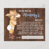 Hoe groot is de Belly Cowboy Shower Kaart van mama (Voorkant)