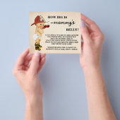 Hoe groot is de Belly Firefighter-Kaart van mama? Flyer (Hand)