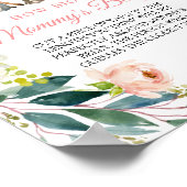 Hoe groot is de Belly Woodland Baby shower Post va Poster (Hoek)