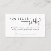 Hoe groot is de Kaart van Mommys Belly Plaatskaartje (Voorkant)