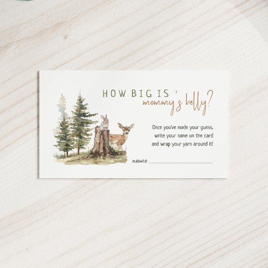 Hoe groot is de Kaart van Mommys Belly Plaatskaartje
