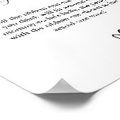 Hoe groot is de mama's buik Baby shower Game Poster (Hoek)