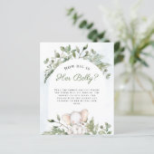 Hoe groot is haar Belly Boy Blue Baby shower Games (Staand voorkant)