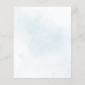 Hoe groot is haar Belly Boy Blue Baby shower Games (Achterkant)