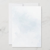 Hoe groot is haar Belly Boy Blue Baby shower Games Kaart (Achterkant)