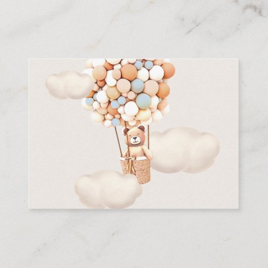 Hoe groot is haar Belly Tickets - Bruin Beer ballo Informatiekaartje (Achterkant)