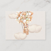 Hoe groot is haar Belly Tickets - Bruin Beer ballo Informatiekaartje (Achterkant)