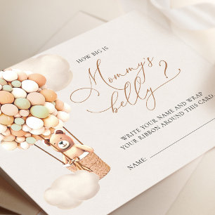 Hoe groot is haar Belly Tickets - Bruin Beer ballo Informatiekaartje