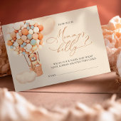 Hoe groot is haar Belly Tickets - Bruin Beer ballo Informatiekaartje