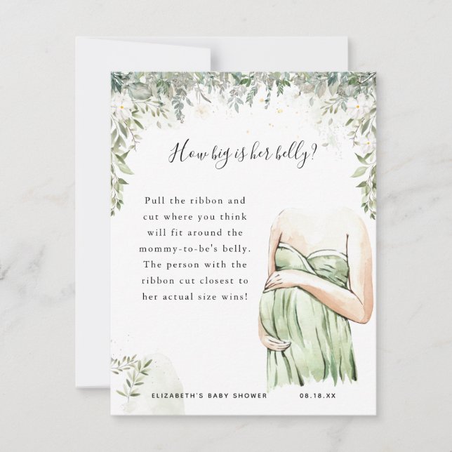 Hoe groot is haar buik? | BABY SHOWER (Voorkant)