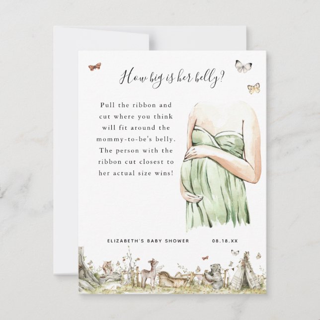 Hoe Groot Is Haar Buik | Baby Shower Spel (Voorkant)