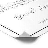 Hoe groot is haar buik minimalistisch Baby shower  Poster (Hoek)