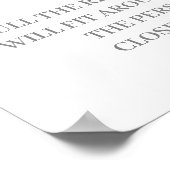 Hoe groot is haar buikvlinder? poster (Hoek)