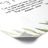 Hoe groot is het baby shower-spel van mama's buikh poster (Hoek)