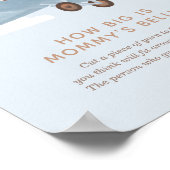 Hoe groot is het Baby shower van het Belly-vliegtu Poster (Hoek)