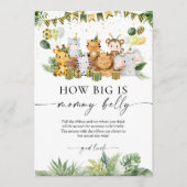 Hoe groot is het Baby shower van mama Advieskaart (Voorkant)