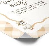 Hoe groot is het Baby shower van mama Poster (Hoek)