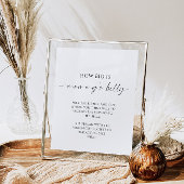 Hoe groot is het Baby shower van mama Poster