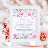 Hoe groot is het Baby shower van mama Poster