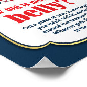 Hoe groot is het Belly Baby shower Game Nautical v Poster (Hoek)