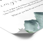 Hoe groot is het Belly Baby shower Game Sign van m Poster (Hoek)