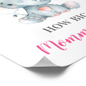 Hoe groot is het Belly Elephant Baby shower Game v Poster (Hoek)