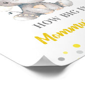Hoe groot is het Belly Elephant Baby shower Game v Poster (Hoek)