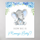 Hoe groot is het Belly Elephant Baby shower Game v Poster (Voorkant)