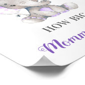 Hoe groot is het Belly Elephant Baby shower Game v Poster (Hoek)