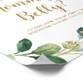 Hoe groot is het Belly Game Sign van mama? Poster (Hoek)