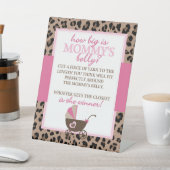 Hoe groot is het Belly Game van mama? Reclamebord Met Voetstuk (Insitu)