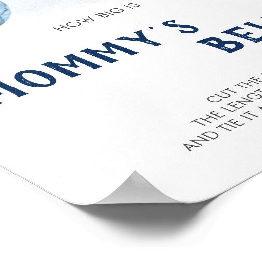 Hoe groot is het Belly Planet Game-teken van mama? Poster (Hoek)