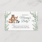 Hoe groot is het Belly Ticket van mama - Woodland  Informatiekaartje (Voorkant)